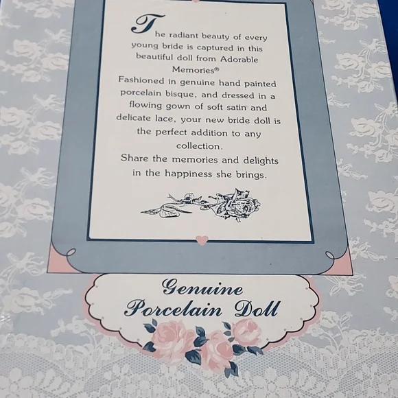 Porcelain bride doll - Picture 3 of 5